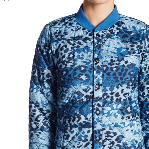 NWOT $149 The North Face | Anna | Blue Ombre Leopard Jacket Slightly Oversized - Picture 5 of 14